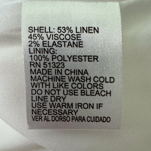 ANTONIO MELANI V-NECK WOMEN’S JUMPSUIT IVORY LINEN SIZE:4 - Picture 9 of 11